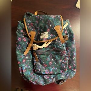 Cutie flower print backpack bag
